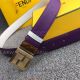 AAA Fendi 3.5cm Women's Belt - Purple Leather Yellow Gold Buckle (2)_th.jpg